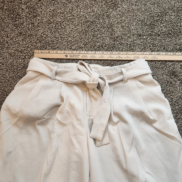 Anthropologie Mauve High Rise Tie Waist Culottes Size 2 - Picture 6 of 8